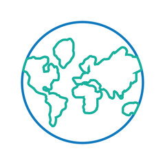 global planet vector illustration