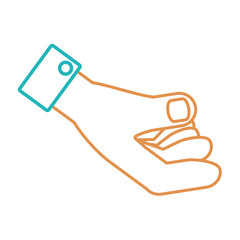 hand  vector illustration