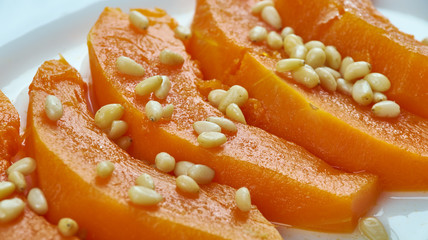 Turkish pumpkin dessert