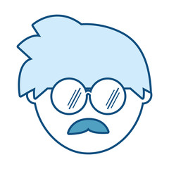 man with glasses icon