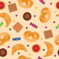 seamless pattern, sweets