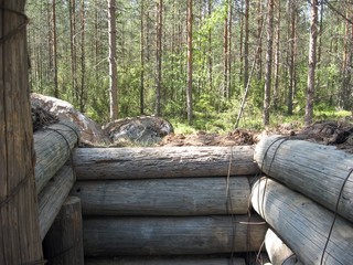 World War 2 type trenches in Finland