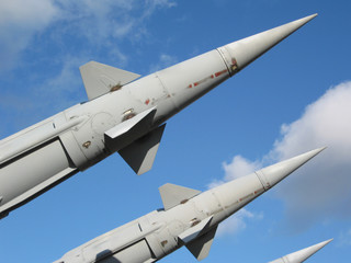 Missiles ready to launch to the sky
