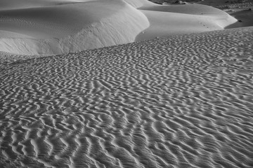 Sand mountains in the desert