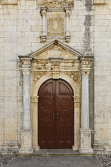 Fototapeta premium Architecture in the old town of Lefkada in Greece. 