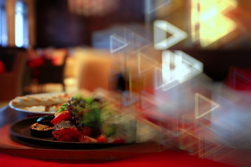 food meal serving table restaurant