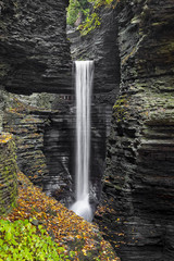 Cavern Cascade Waterfall - Watkins Glen State Park, New York