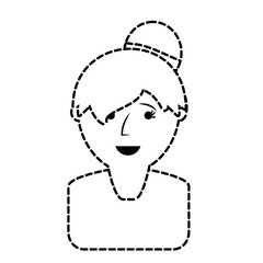 cartoon woman icon