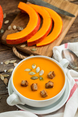 Pumpkin soup puree