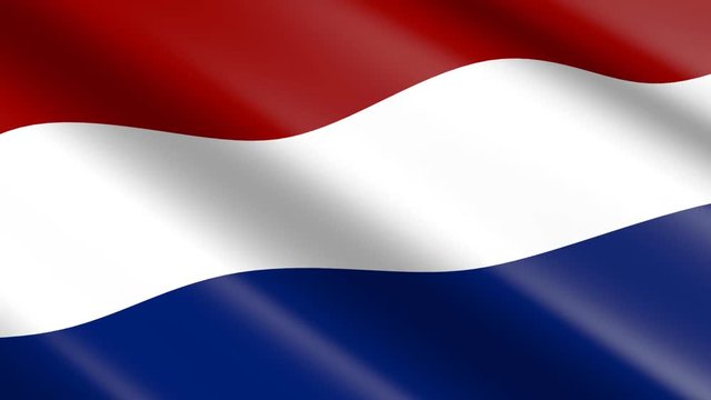 Flag of Netherlands (seamless loop)