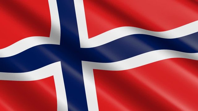 Flag of Norway (seamless loop)