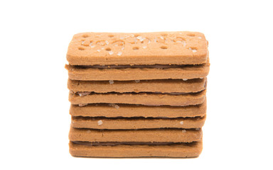 double biscuits with cream isolated