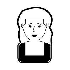 cartoon woman icon