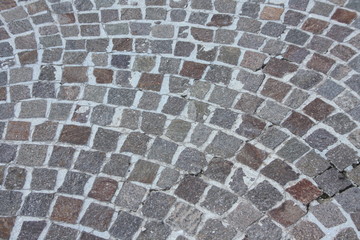 Fototapeta premium Road in flint as background