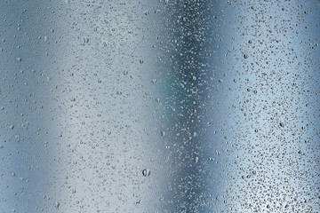 texture of a drop of rain on a glass wet transparent background