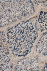 part of cobble paving, Rhodes, Greece.