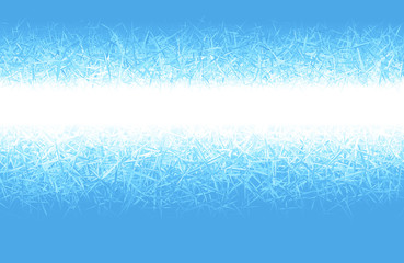 Winter blue frost background with copy space