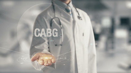 Doctor holding in hand Cabg