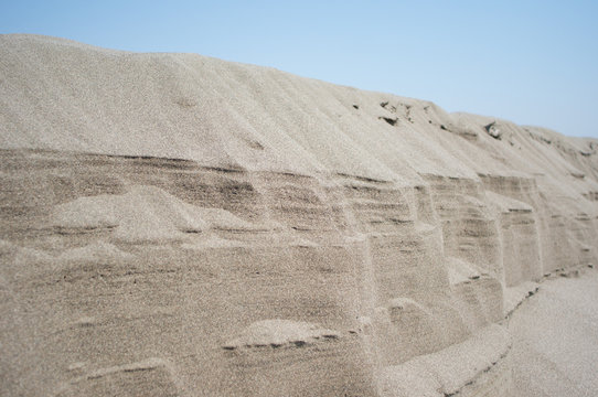 sand formation and layers 