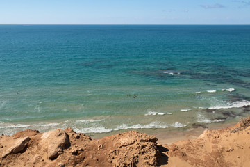 The Mediterranean, as seen from the cliff