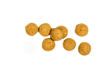 Small amount of scattered Pepernoten cookies from above