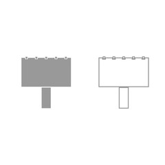 Fototapeta premium Bigboard grey set icon .