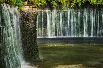 秋　白糸の滝