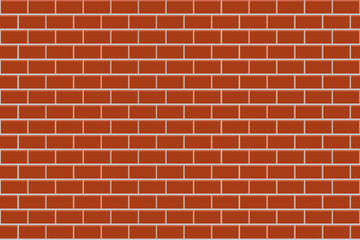 Red brick wall, seamless pattern
