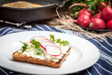 Light healthy sandwiches.