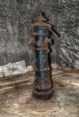A old rusted water pump