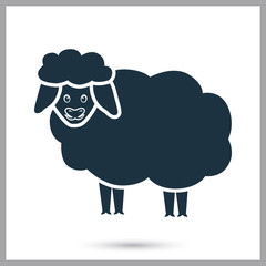 Sheep simple icon for web and mobile design