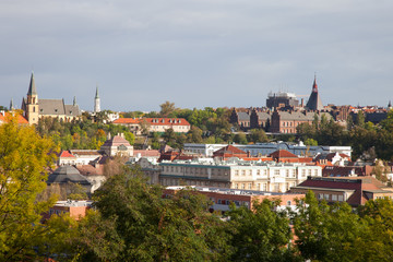 Naklejka na ściany i meble Prague. Сity from the height of Vysehrad.