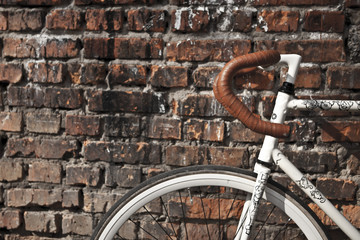 Vintage single speed hipster's bicycle.