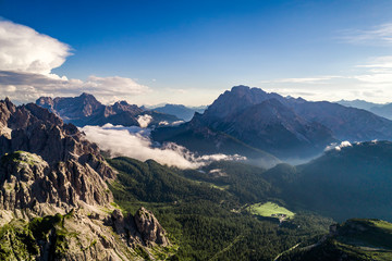Obraz premium National Nature Park Tre Cime In the Dolomites Alps. Beautiful nature of Italy.