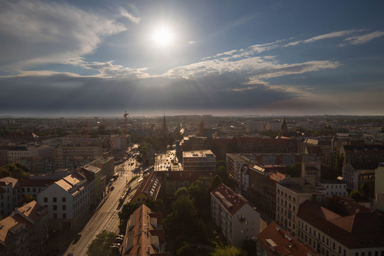Szczecin in Poland / Panorama of the city