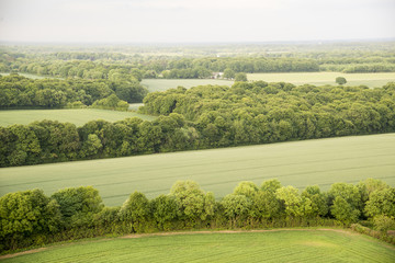 Obraz premium Aerial view of Buckinghamshire Landscape