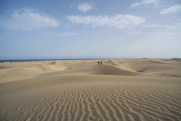 Fototapeta na wymiar Le Dune di Maspalomas In Gran Canaria