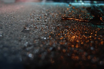 Rain on the ground