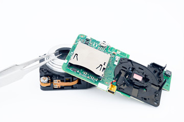 Compact disassembled camera