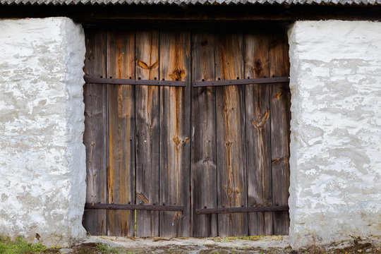 The old wooden door. Background