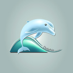 Dolphin logo. vector illustration