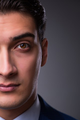 Obraz premium Portrait of young handsome businessman