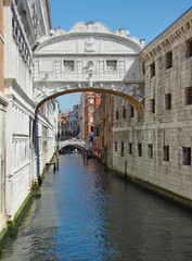 Fototapeta na wymiar The bridge of sighs in Venice, Italy
