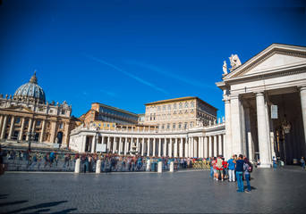Obraz premium Saint Peter square in motion blur effect
