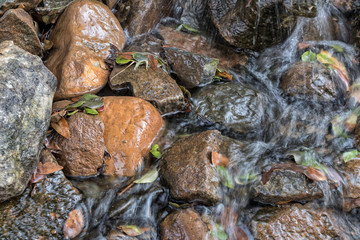 Water falls with rocks, Lubango. Angola.