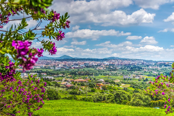Cloudy sky over Sassari