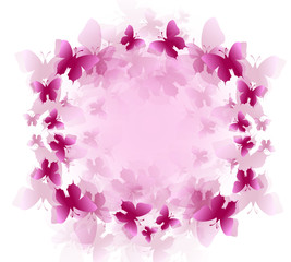 Butterflies decoration circle