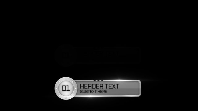 Steel Sliding Lower Third