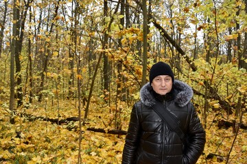 man in the autumn