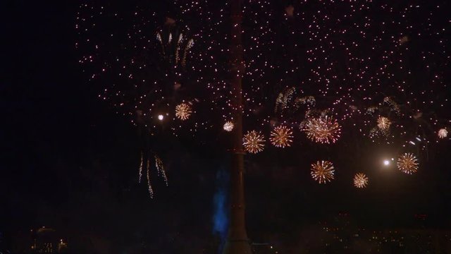 Fireworks TV tower in Background, Circle Of Light 2017
